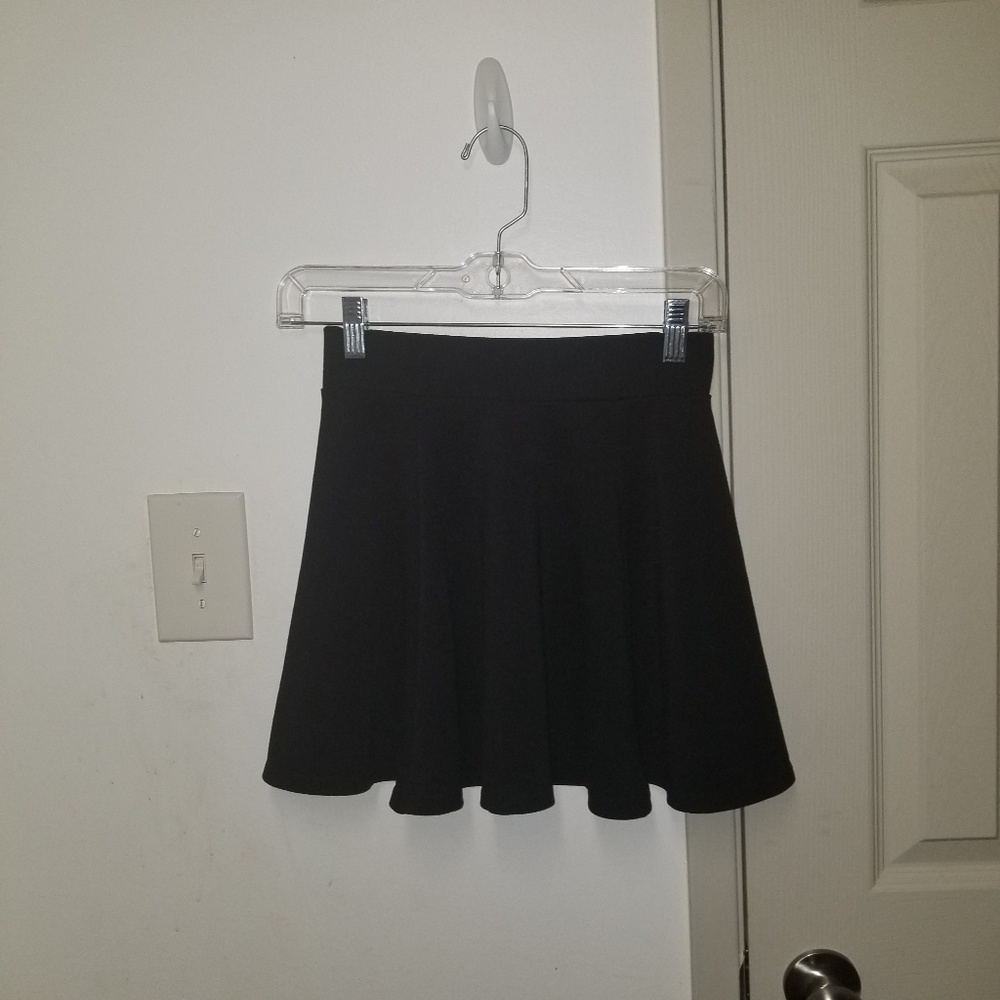 Divided black skater style skirt XS